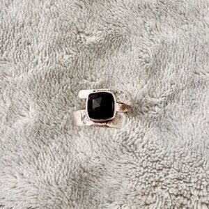Silpada Natural Agate Sterling Silver Wrap Ring Size 9